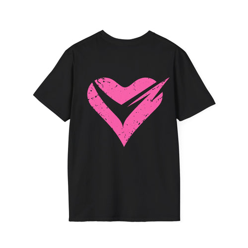 TORQ Heart Motion Tee – Pink (Black And White)