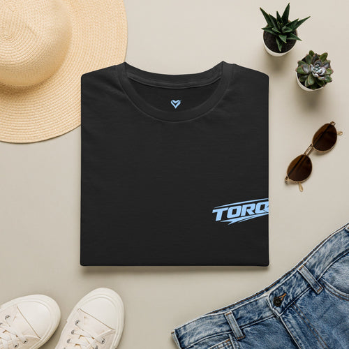 TORQ Heart Motion Tee – Baby Blue (Black And White)