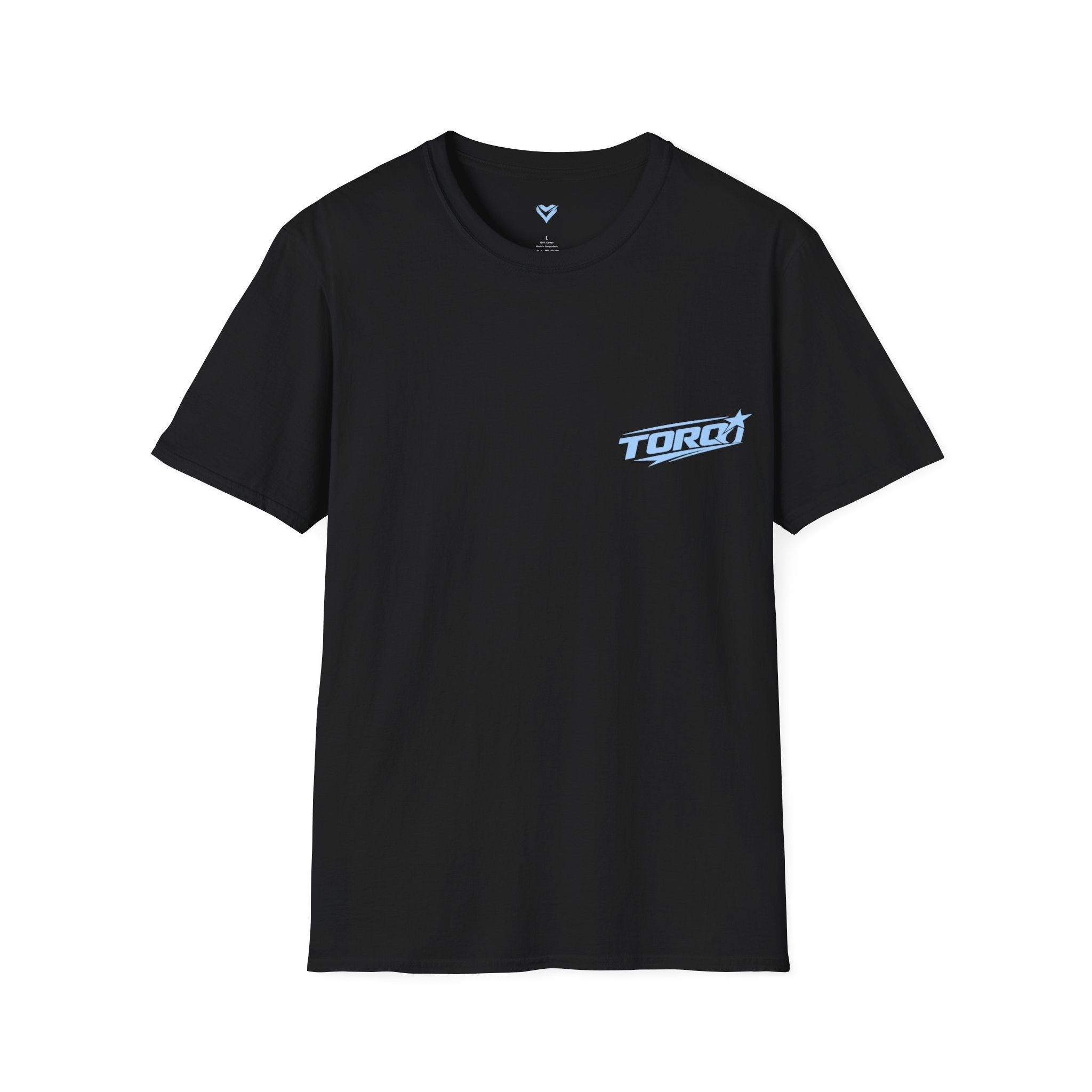 TORQ Heart Motion Tee – Baby Blue (Black And White)