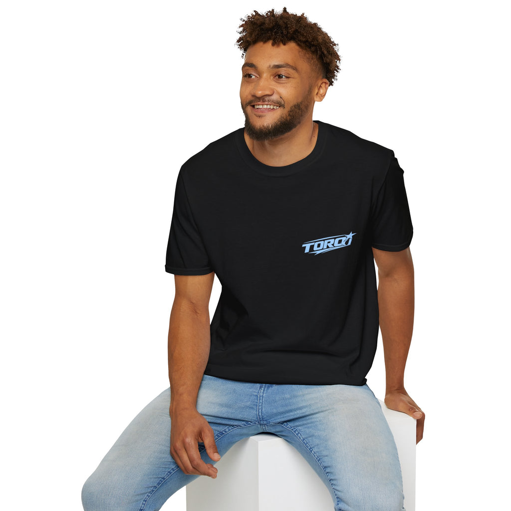 TORQ Heart Motion Tee – Baby Blue (Black And White)