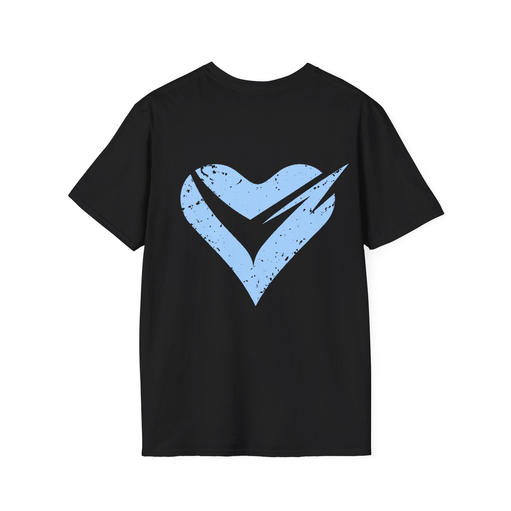 TORQ Heart Motion Tee – Baby Blue (Black And White)