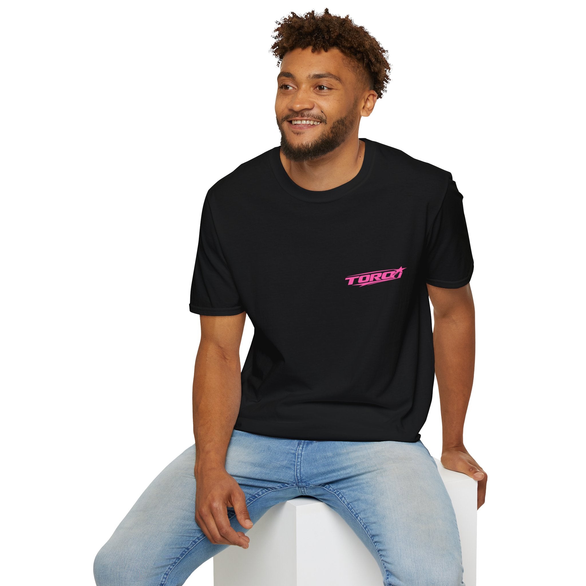TORQ Heart Motion Tee – Pink (Black And White)