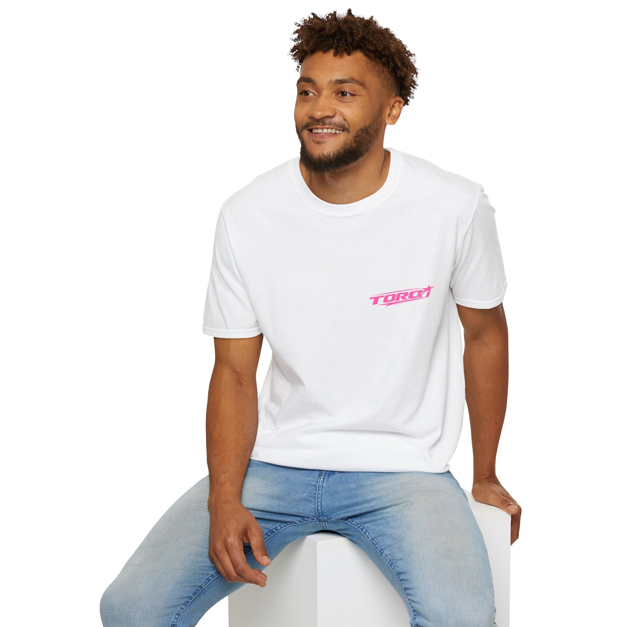 TORQ Heart Motion Tee – Pink (Black And White)