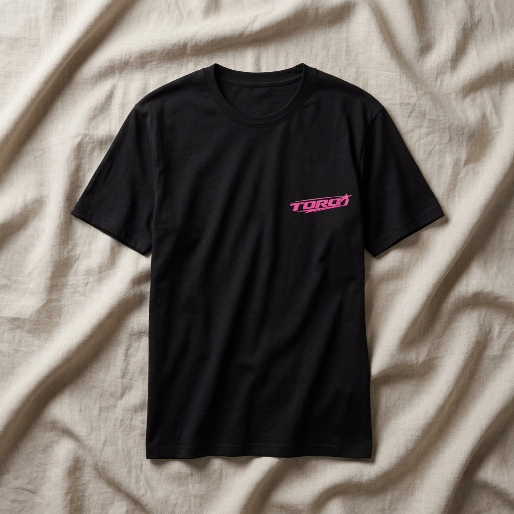 TORQ Heart Motion Tee – Pink (Black And White)